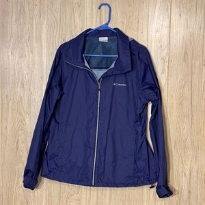 Like New Columbia Navy Blue Windbreaker
